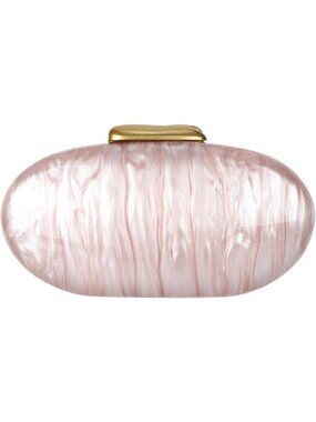 Elegant Acrylic Evening Clutch for Women | Formal Wedding Purse | Shell Handbag